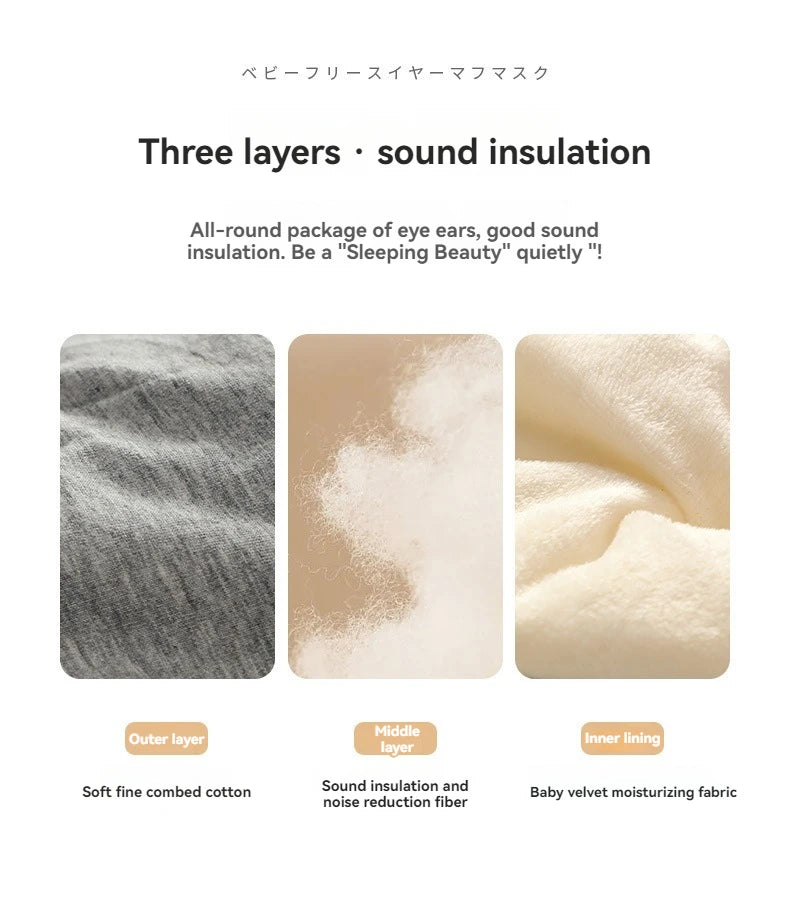 2-in-1 Noise-Reducing Sleep Mask with Earplugs | Adjustable Blackout Eye Mask