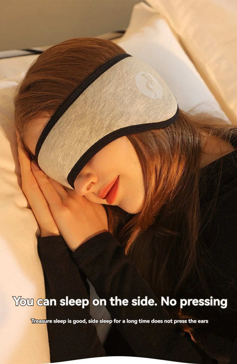 2-in-1 Noise-Reducing Sleep Mask with Earplugs | Adjustable Blackout Eye Mask